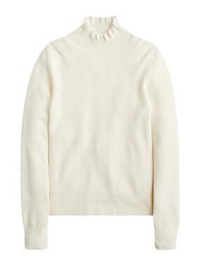 J. Crew - Cream Mock Neck Women's Sweater